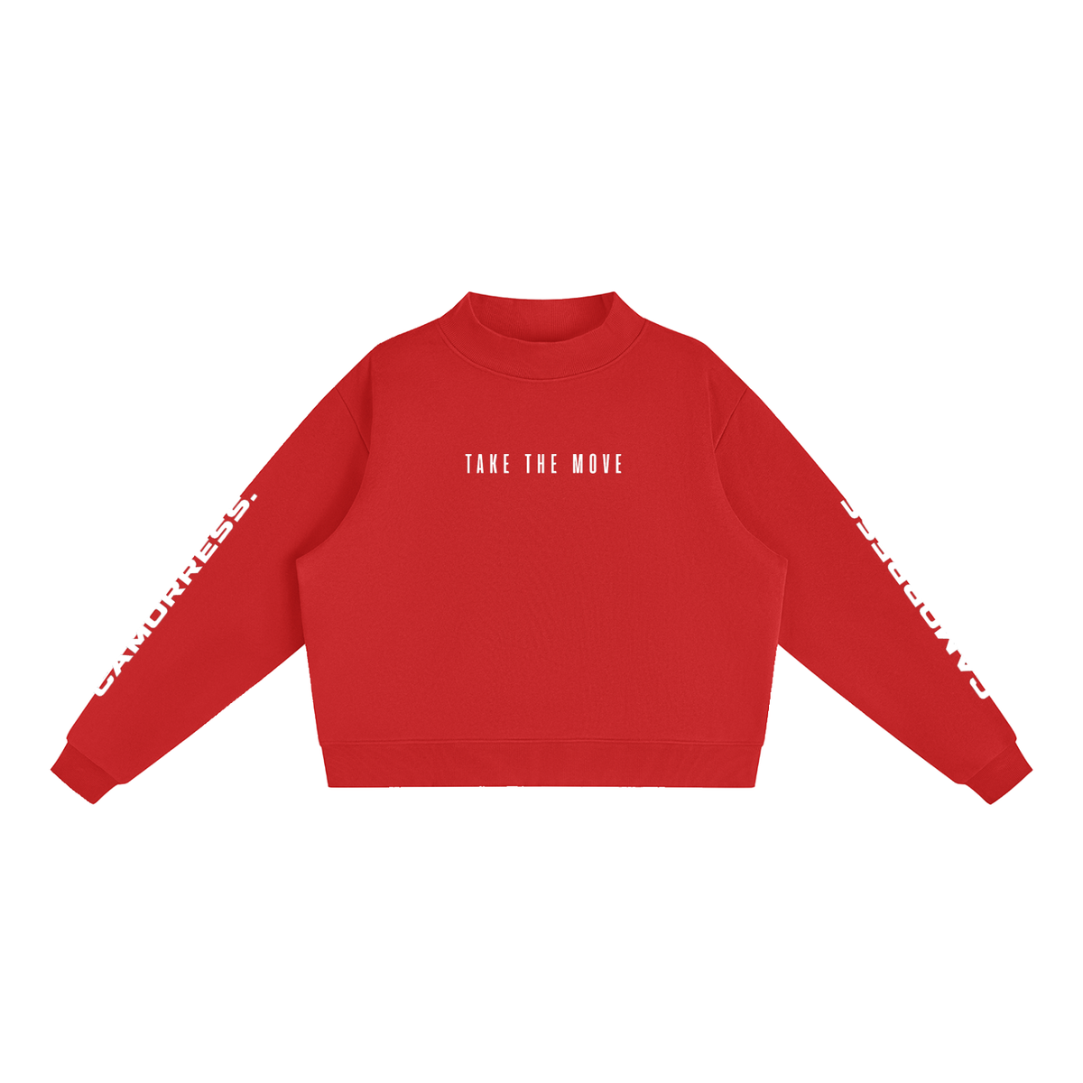 Essential Fleece Mock-Neck Crew Sweatshirt