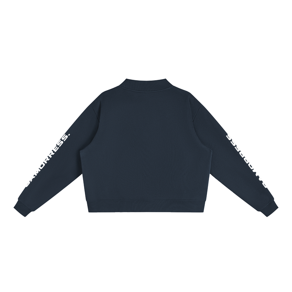 Essential Fleece Mock-Neck Crew Sweatshirt