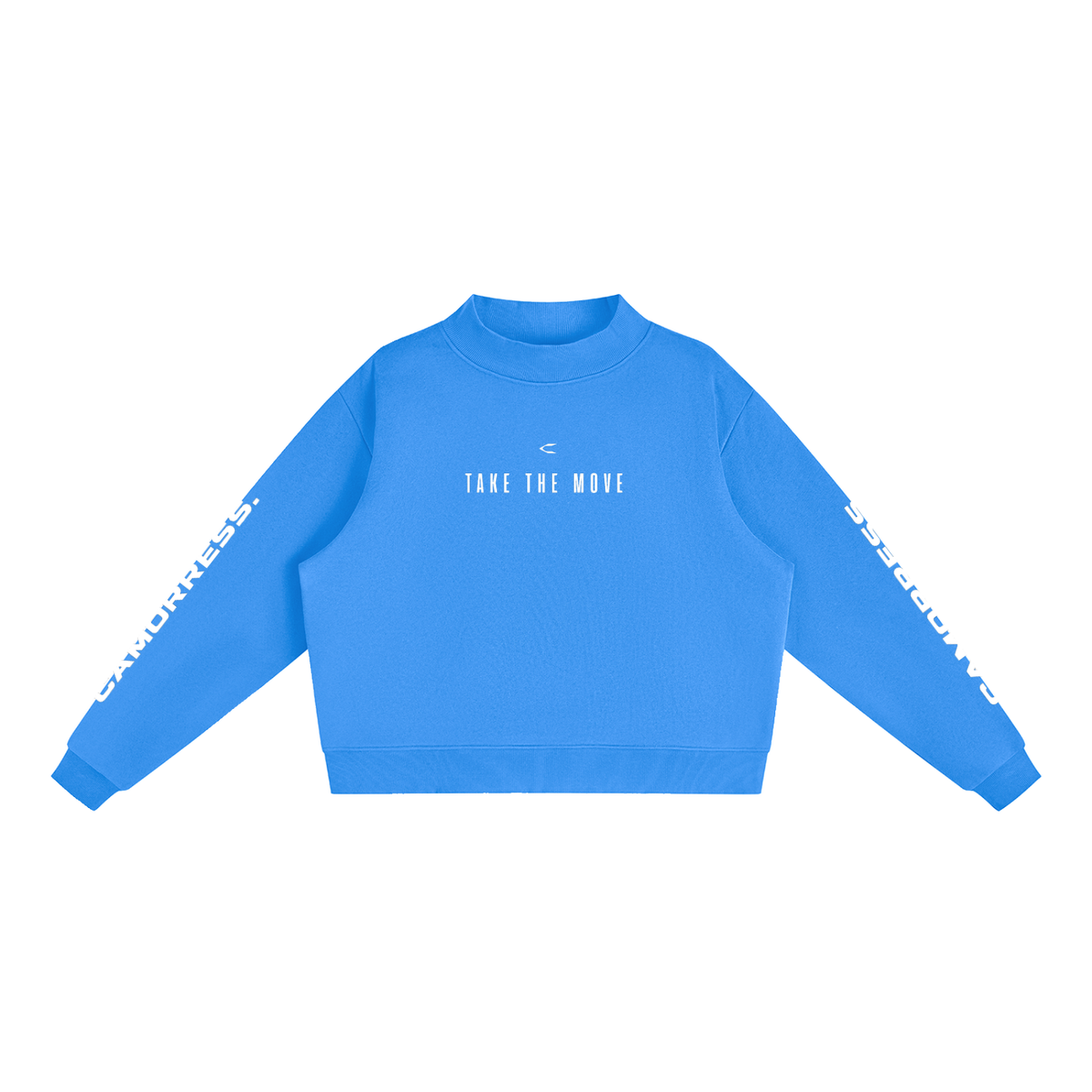 Essential Fleece Mock-Neck Crew Sweatshirt