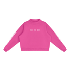 Essential Fleece Mock-Neck Crew Sweatshirt