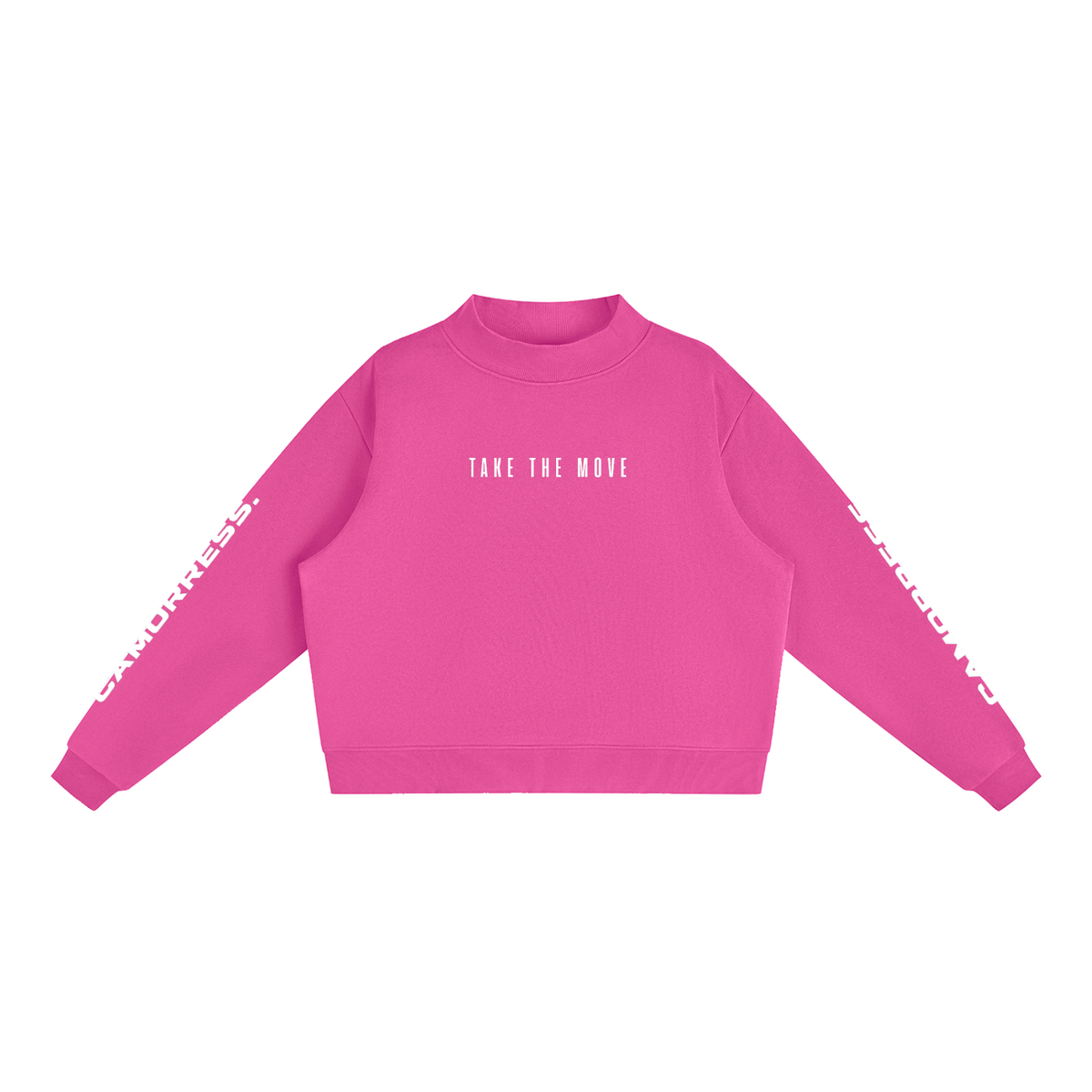 Essential Fleece Mock-Neck Crew Sweatshirt