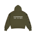 Unisex Boxy Camo Paneled Hoodie