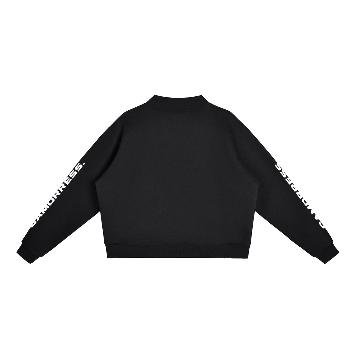 Essential Fleece Mock-Neck Crew Sweatshirt