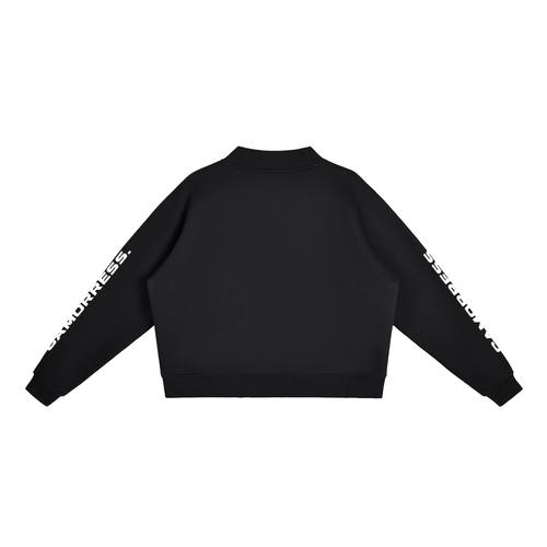 Essential Fleece Mock-Neck Crew Sweatshirt
