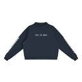 Essential Fleece Mock-Neck Crew Sweatshirt