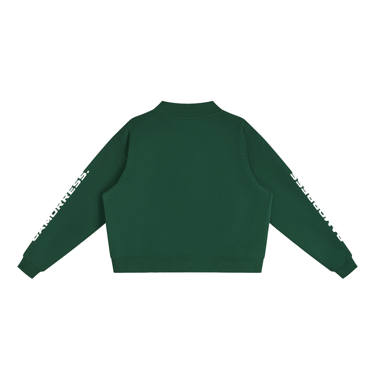 Essential Fleece Mock-Neck Crew Sweatshirt