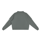 Essential Fleece Mock-Neck Crew Sweatshirt
