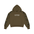 Unisex Boxy Camo Paneled Hoodie