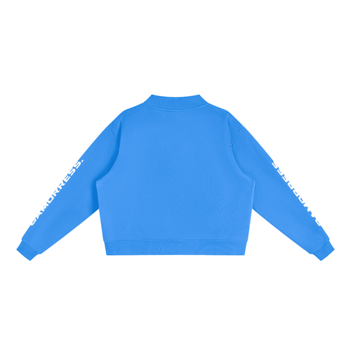 Essential Fleece Mock-Neck Crew Sweatshirt