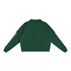 Essential Fleece Mock-Neck Crew Sweatshirt