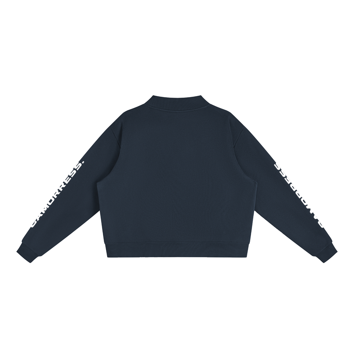 Essential Fleece Mock-Neck Crew Sweatshirt