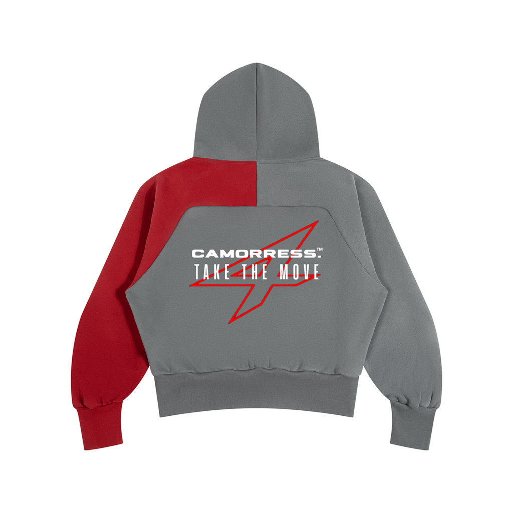 Unisex Color-Block Fleece Hoodie