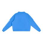 Essential Fleece Mock-Neck Crew Sweatshirt