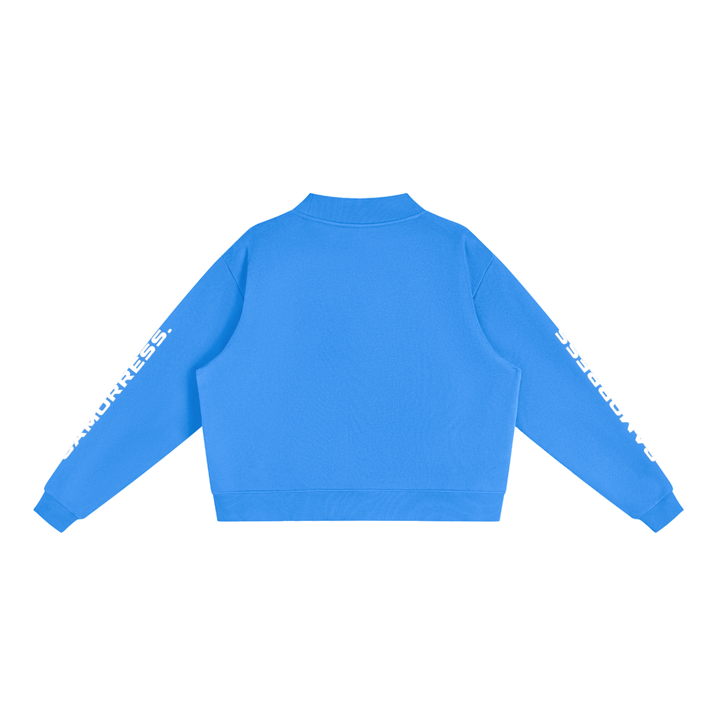 Essential Fleece Mock-Neck Crew Sweatshirt