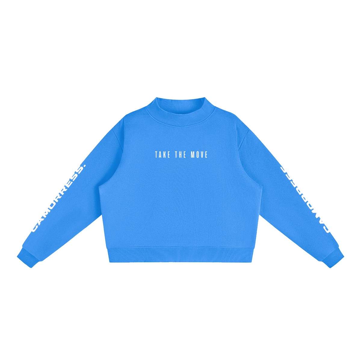 Essential Fleece Mock-Neck Crew Sweatshirt