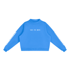 Essential Fleece Mock-Neck Crew Sweatshirt