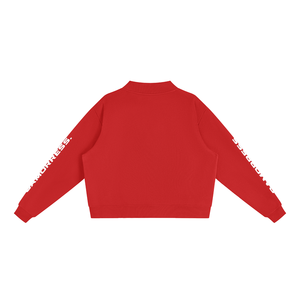 Essential Fleece Mock-Neck Crew Sweatshirt