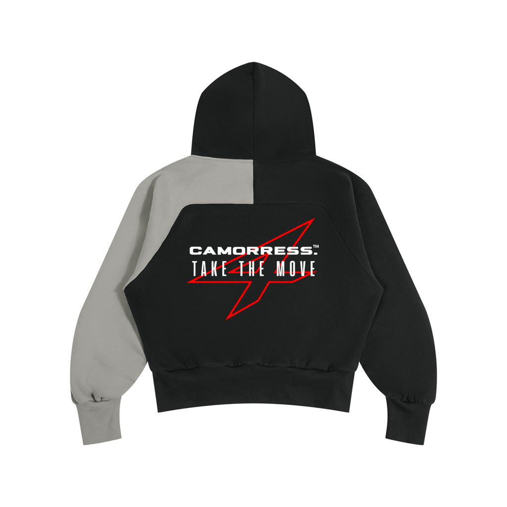 Unisex Color-Block Fleece Hoodie