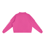 Essential Fleece Mock-Neck Crew Sweatshirt